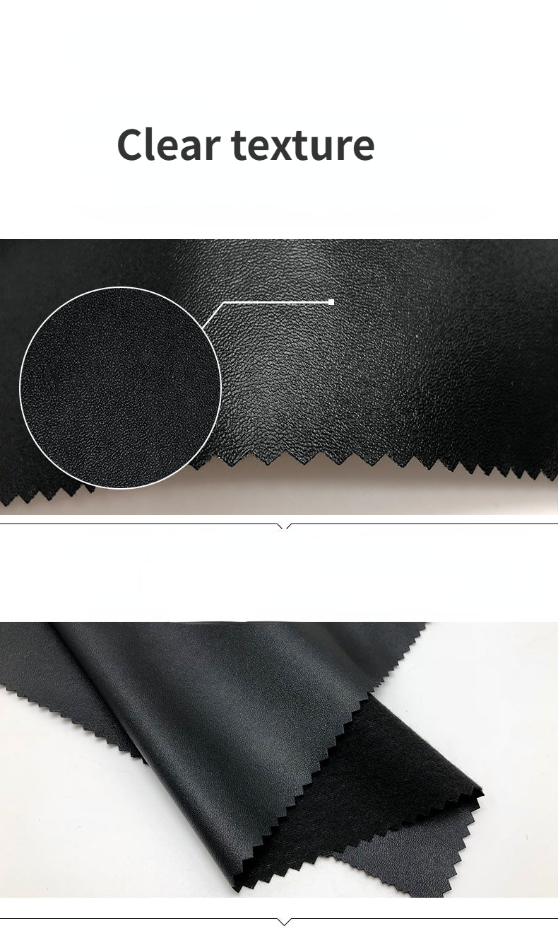 Half PU leather Nappa pattern soft elastic clothing leather soft foreskin strap leather men's and women's leather pants fabric