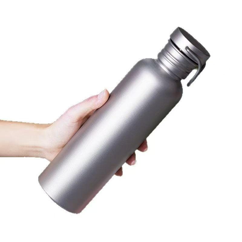 Pure titanium cycling outdoor sports kettle, lightweight and portable