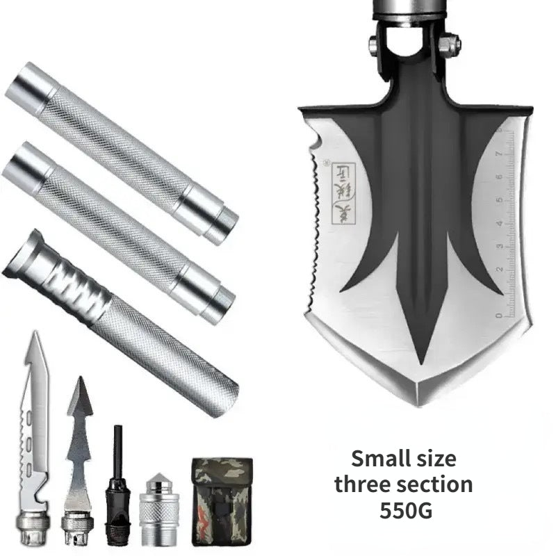 Portable outdoor engineer shovel camping vehicle tool manganese steel field fishing shovel