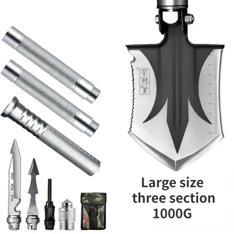 Portable outdoor engineer shovel camping vehicle tool manganese steel field fishing shovel