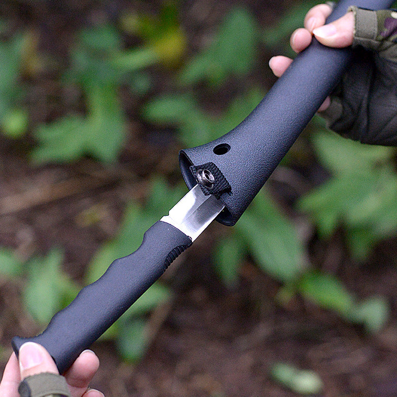 Multi functional portable engineer axe for outdoor camping, chopping wood and trees, tactical axe
