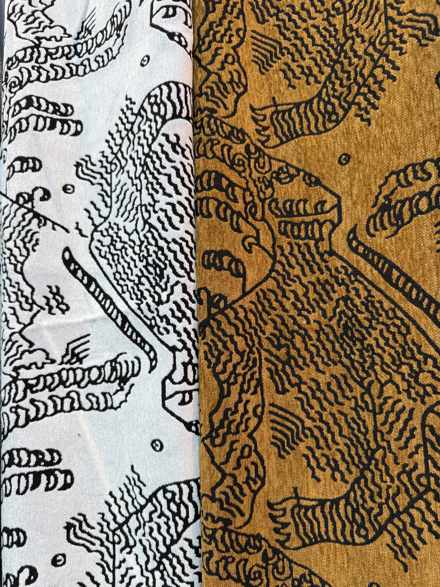 TigerMountainPattern Series Home & Hospitality Fabric - 145cm Width, Bold Design, 100% Polyester