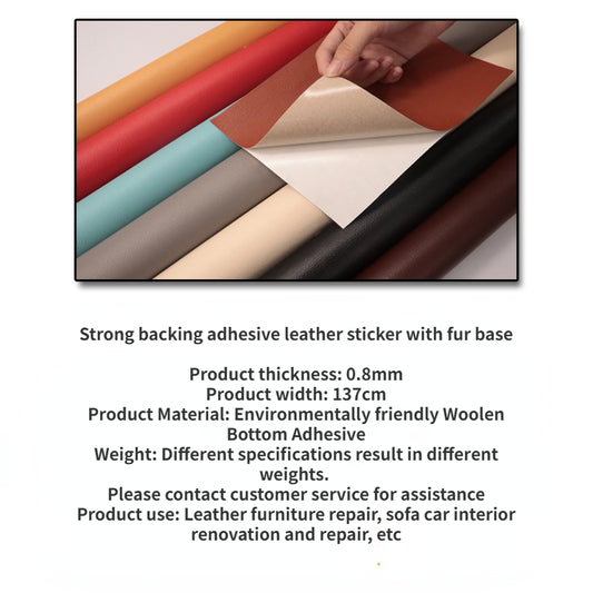 PU leather thickening, strong adhesive, self-adhesive leather, sofa repair, renovation, patch, and leather pasting