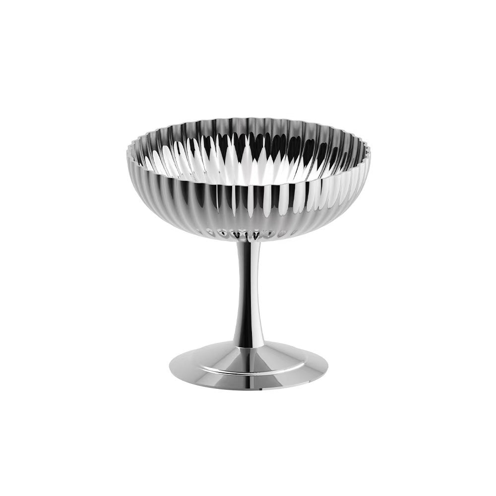 Ins food blogger's stainless steel high footed cup, home ice cream cup, creative light luxury foreign wine cup, dessert bowl