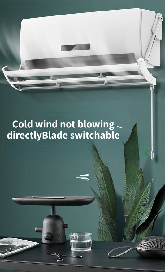 Anti-Direct Blow AC Deflector – Adjustable Air Conditioner Wind Guide Panel for Gentle Cooling