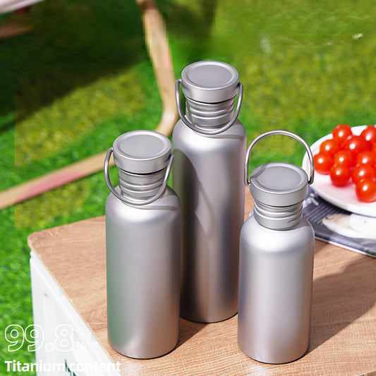 Pure titanium cycling outdoor sports kettle, lightweight and portable
