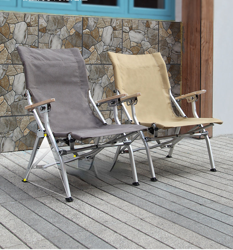 Outdoor aluminum alloy gear adjustment sea dog chair folding chair portable fishing leisure camping