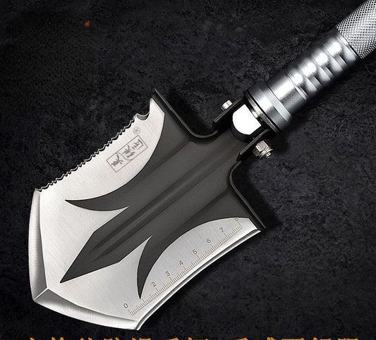 Portable outdoor engineer shovel camping vehicle tool manganese steel field fishing shovel