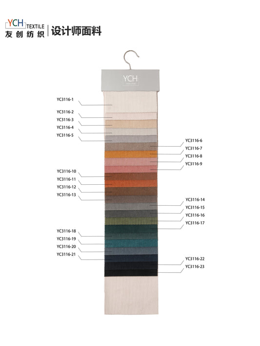 YC3116 Series Home & Hospitality Fabric - 145cm Width, 485gsm, Lightweight & Durable 100% Polyester