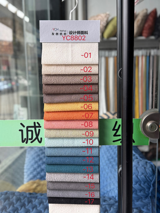 YC8802 Series Premium Upholstery Fabric for Home & Hospitality – Durable 100% Polyester (145cm Width | 623g/m)